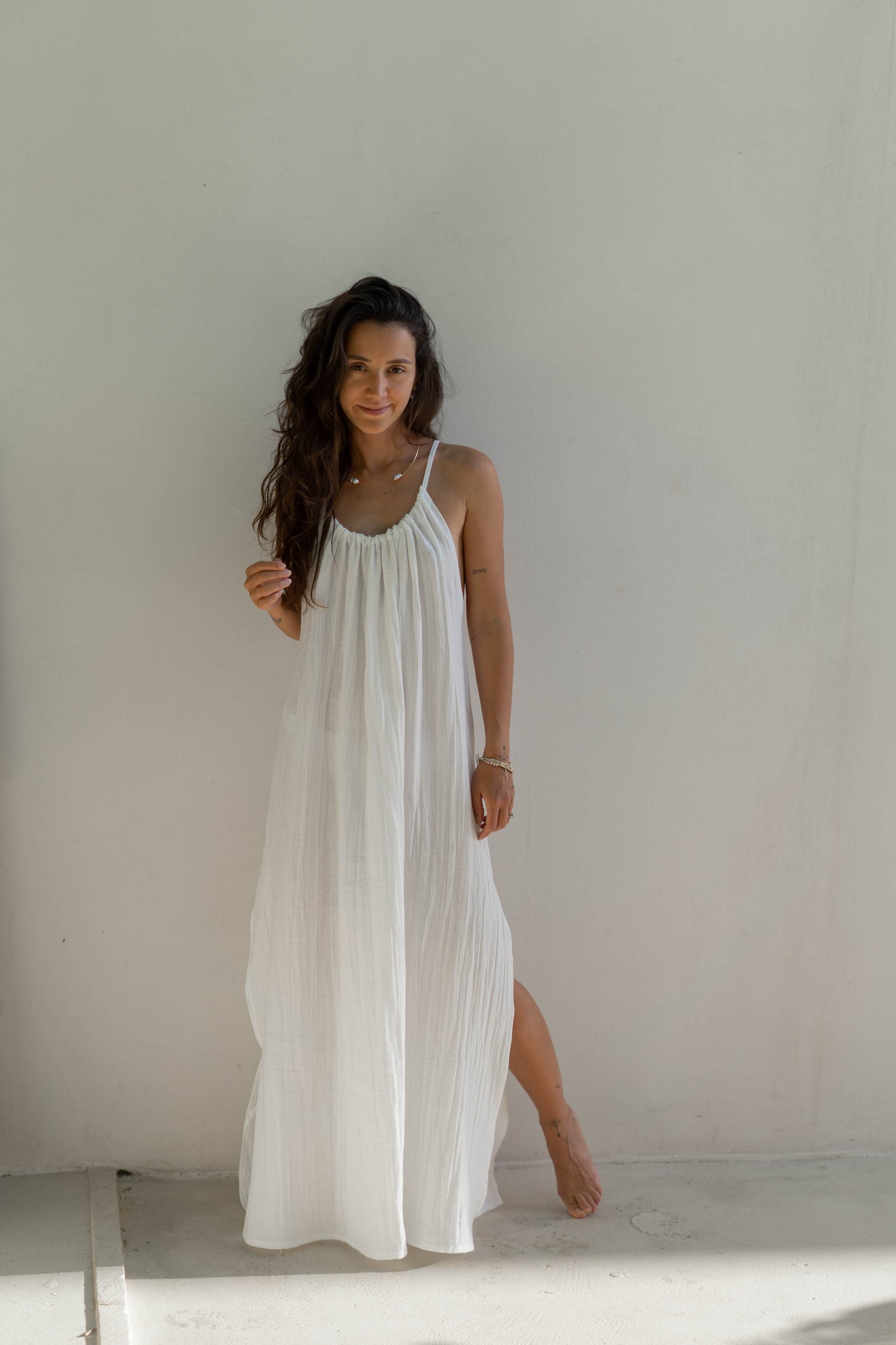 White Manyway Dress