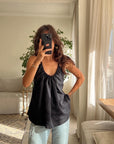 Black Manyway Top